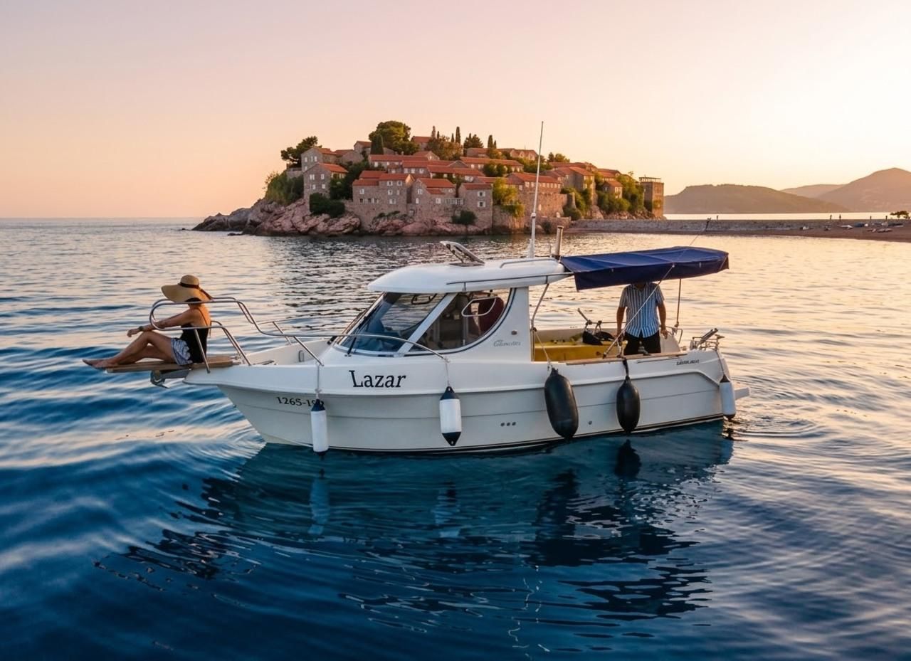 Budva: Blue Lagoon, Sveti Stefan und Schnorchel-Bootsfahrt