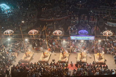 Manikarnika Ghat och Ganga Arti-tur