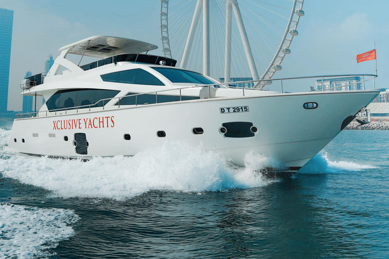 Dubai Harbor: Luxury Yacht Tour with BBQ Options Night Lights Tour