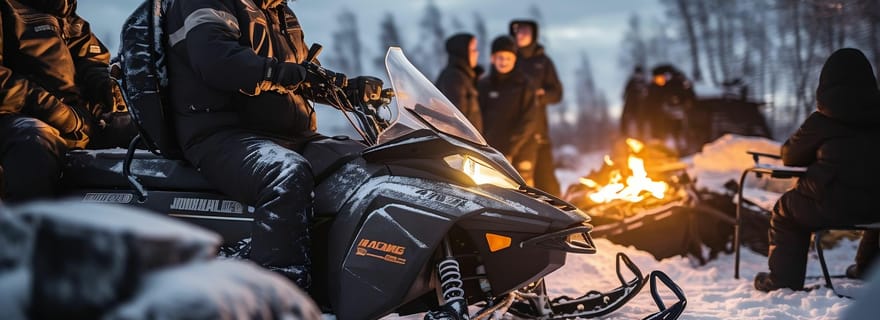 Zakopane : Randonnée extrême en motoneige avec feu de joie et transferts