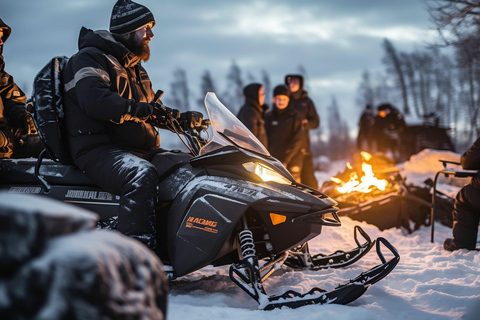 Zakopane: Excursión en moto de nieve extrema con hoguera