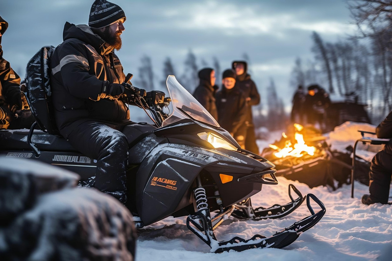 Zakopane: Excursão de snowmobiling extremo com fogueira