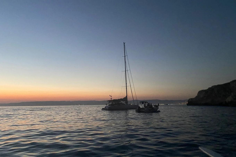 Marsylia: Podwodny skuter o zachodzie słońca i kolacja na łodzi