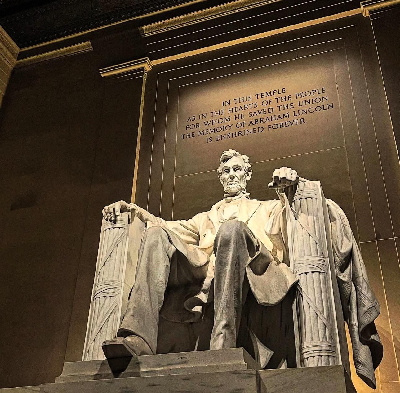 DC: Monumente und Denkmäler, National Mall Rundgang bei Sonnenuntergang
