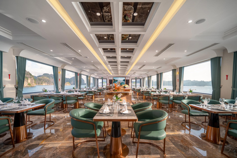 Depuis le port : la meilleure excursion dans la baie d&#039;Along sur le bateau de croisière 5 étoiles LeonaDepuis le port : la meilleure excursion dans la baie d&#039;Along sur le Leona