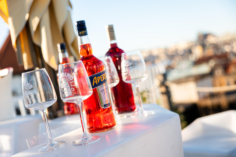 Prague: Sky Bar Aperitivo Menu with Drink & Panoramic Views 1-Hour Option with Aperitivo Menu and 1 Drink