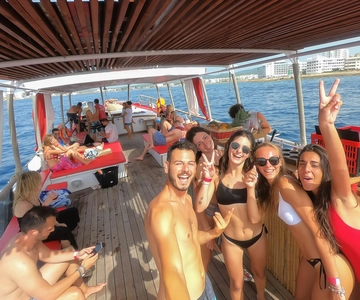 Ibiza: Sunset Boat Trip with Snorkeling, Kayaking, & Drinks