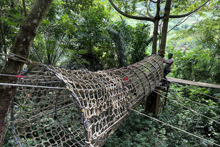 From Accra: Asenema Waterfalls and Zipline Adventure Tour