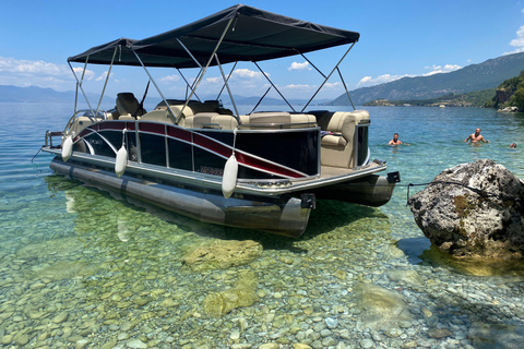 Ohrid: Lake Ohrid Boat Cruise with Swimming Stops