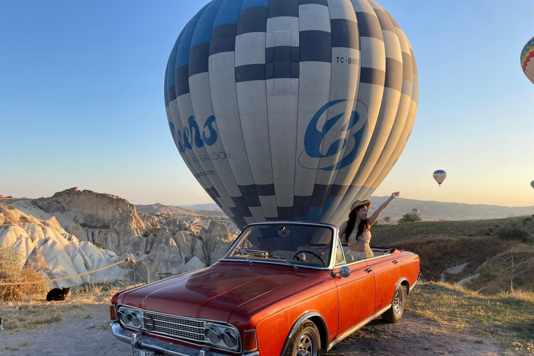 Cappadocia: Sunrise or Sunset Classic Car Tour with Pickup Private Cappadocia Classic Car Experience