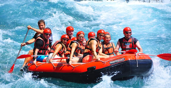 From Alanya/Side/Antalya/Kemer/Belek 5in1 Rafting Combo Tour