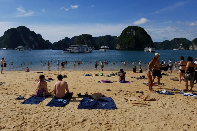 Från Hanoi: Halong Bay dagstur med grotta, ö och kajak