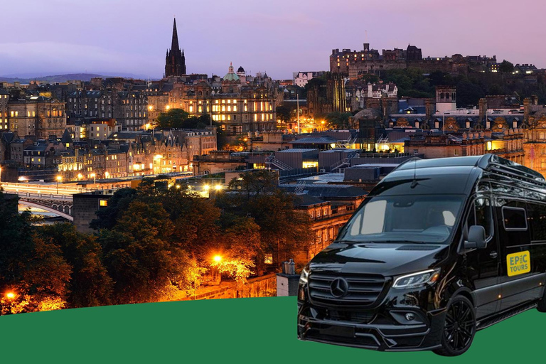 Edinburgh: XL privat flygplatstransfer XL till stadens centrum6 passagerare XL – Edinburgh centrum till flygplatsen