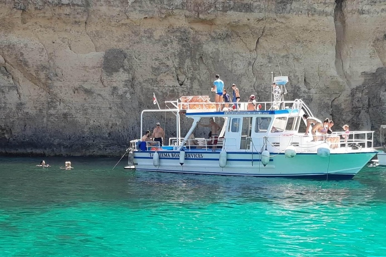 Comino: Tour privati in barca, soste per nuotare e visite alle grotte