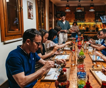 Istanbul: Turkish Mosaic Lamp Workshop with Drinks & Snacks