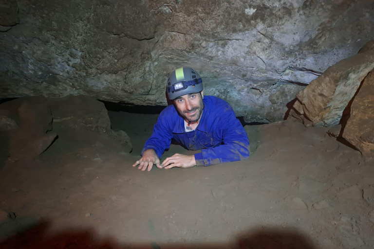 Madrid: Aventura de espeleologia e rapel com transporte