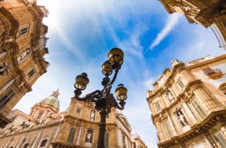 Tour durch Palermo mit Reiseführer, Mittagessen und sizilianischem Aperitif bei Sonnenuntergang