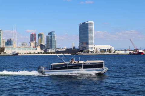 San Diego: Aluguer de Barcos Pontoon na Baía de San Diego4h