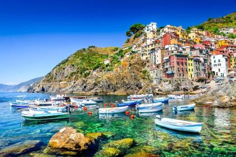 From Milan: Cinque Terre with Portovenere and Boat Cruise