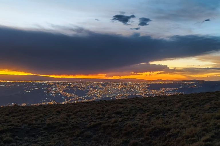 La Paz, Bolivia: Sunset at the Alaxpacha Viewpoint at 4000 meters above sea level.