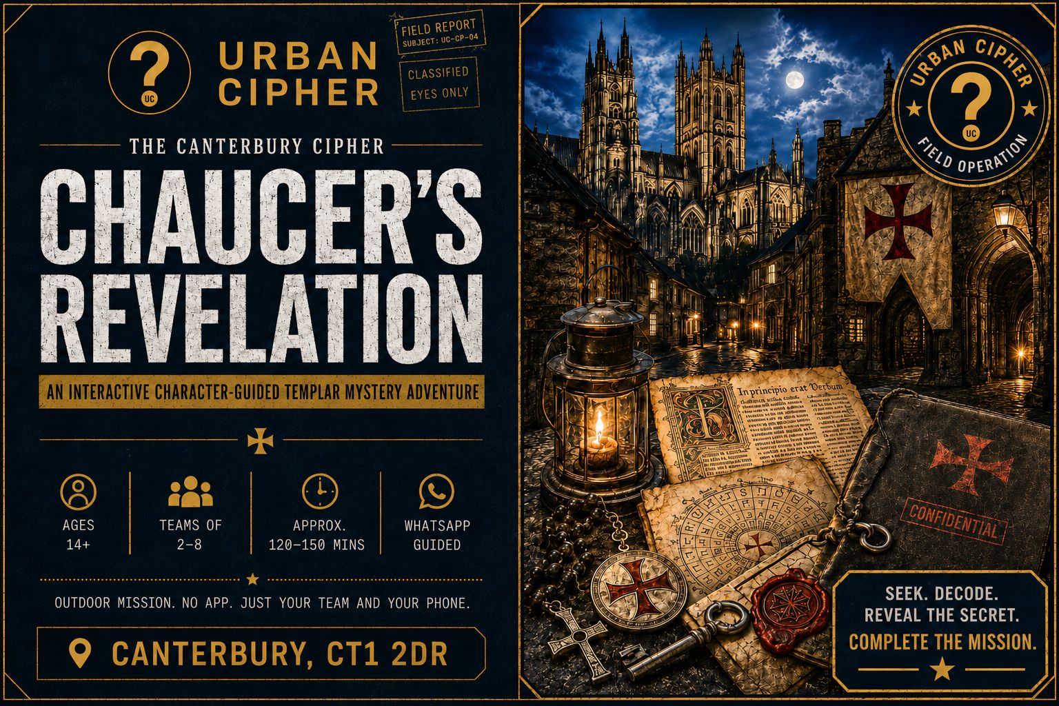 Canterbury: Outdoor-Puzzle-Mission „Chaucers Offenbarung“