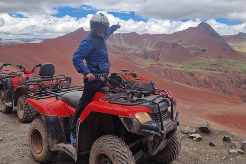The ultimate Red Valley & Rainbow mountain by ATV no hiking
