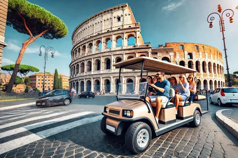 Roma: Noční prohlídka golfového vozíku