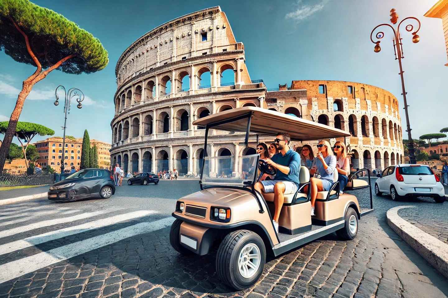 Roma: Tour Notturno in Golf Cart