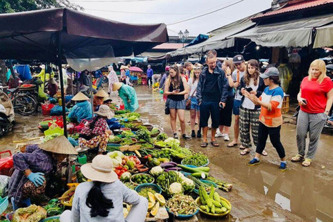 Hoi An: Aula de culinária ecológica em Bay Mau com mercado e passeio de barco com cesta