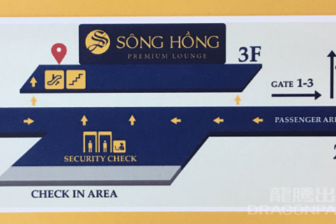 Hanoi: Międzynarodowe lotnisko Noi Bai Dostęp do saloniku SH Premium LoungeOdloty międzynarodowe T2: Salonik SH Premium Lounge Ha Noi