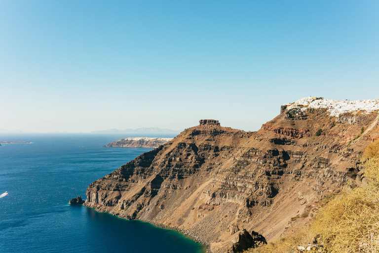 Santorini: begeleide wandeling naar krater en zonsondergang