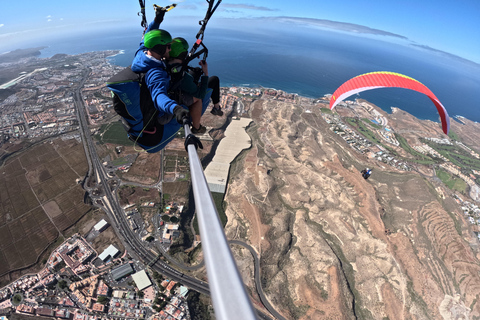 Costa Adeje - Tandem paragliding vanaf 800m - gratis ophaalservice