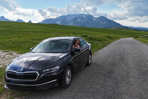 Podgorica Airport to Budva Scenic Drive with Female Driver