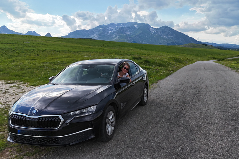 Podgorica Airport to Budva Scenic Drive with Female Driver
