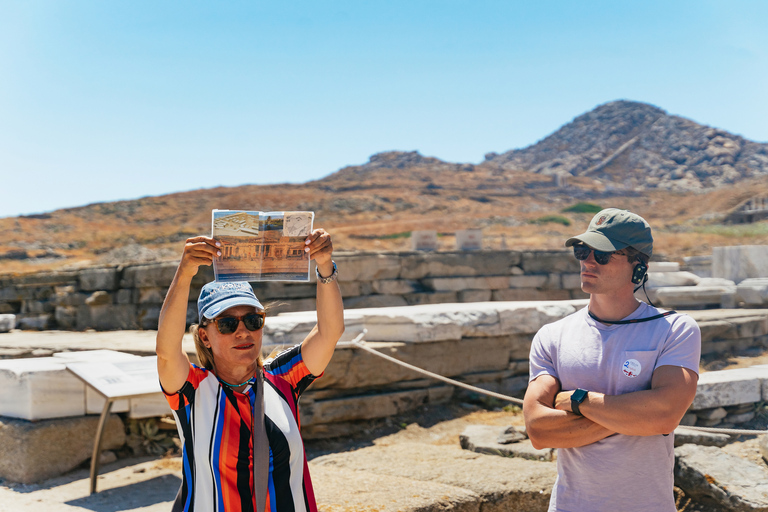 Mykonos Town: Archaeological Site of Delos Guided Day TripTour in Spanish