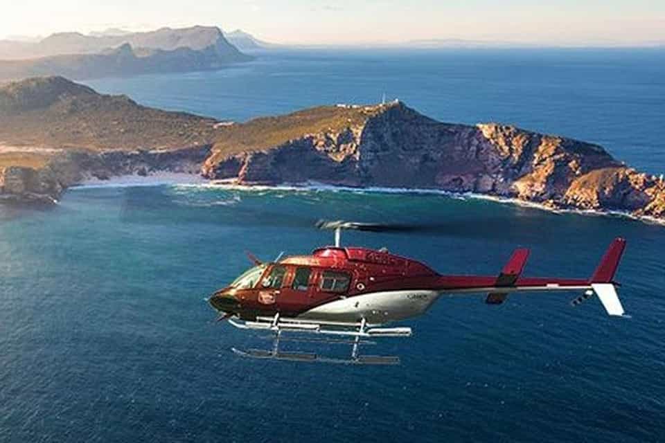 Een helikoptervlucht van 48 minuten over Cape Point Full Peninsula