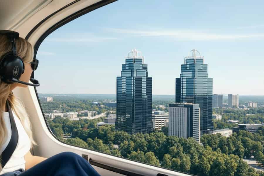 10-minütiger Helikopter-Rundflug über die King- und Queen-Gebäude. Foto: GetYourGuide 10-minütiger Helikopter-Rundflug über die King- und Queen-Gebäude. Foto: GetYourGuide