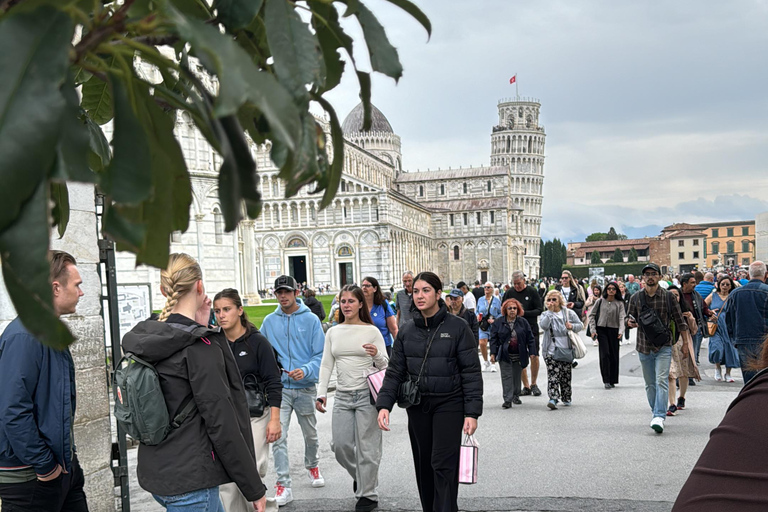 Pisa, det lutande tornet Lutande tornet och Mirakeltorget med en licensierad guideGruppresa