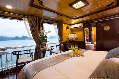 Hanoi: 3D2N Ha Long, Lan Ha Bay by Hera Grand Luxury Cruise From Halong (Check-in at 11:00 AM)