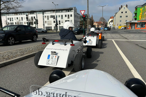 Regensburg: 2h de city tour de Hot Rods