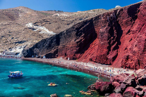 Santorini: Beach Escape with Hotel Pickup and Tour Escort