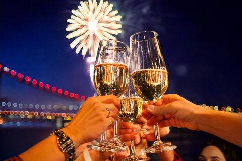 Lisbon: New Year's Eve Cruise with DJ, Open Bar & Fireworks Two-Deck Ship with DJ, Open Bar & Fireworks