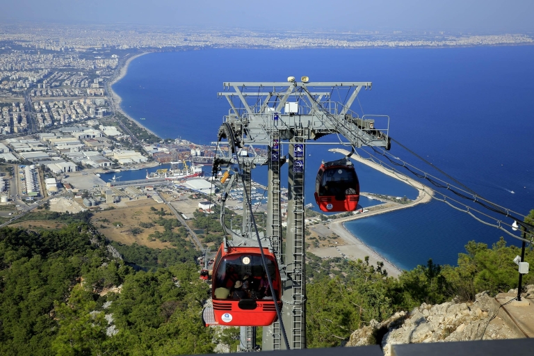 Side: Miasto Antalya, wodospady, łódź i kabel TunektepeZ wodospadami (bez łodzi i kabla)
