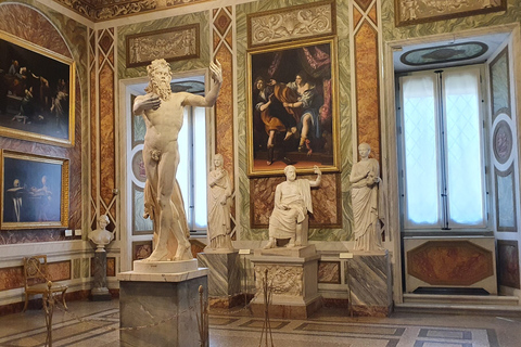 Rom: Biljett till Inträdesbiljett till Borghese-galleriet och valfri guidad turBorghese Gallery biljett som låter dig hoppa över kön