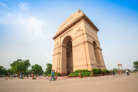 Delhi: Privat dagsutflykt Old &amp; New Delhi med transfer4 timmar - Old Delhi Tour med med AC-bil, förare och guide