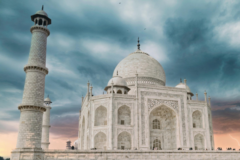 Au départ de Delhi : excursion privée d'une journée au Taj Mahal et au Fort d'Agra.Tout compris