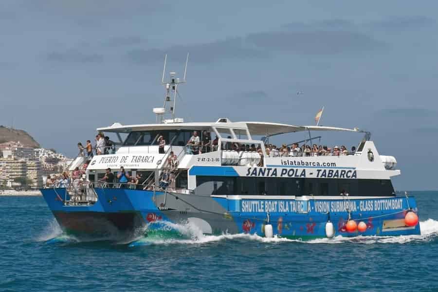 Von Santa Pola: Ticket für die Katamaran-Fähre zur Insel Tabarca. Foto: GetYourGuide