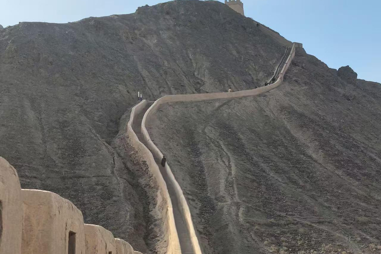 Jiayuguan Fort Entry Ticket with Photo Map
