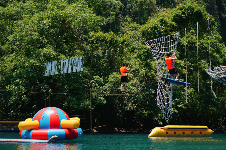 Phong Nha: Zipline Dark Cave & Paradise Cave Exploration Option 4: Full Adventure Experience - Drop-off in Hue
