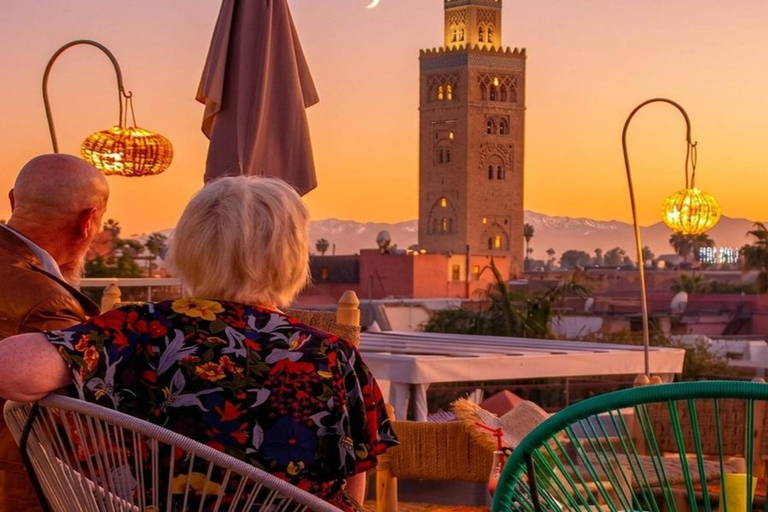 Marrakech Medina Night Tour with Rooftop Dinner
